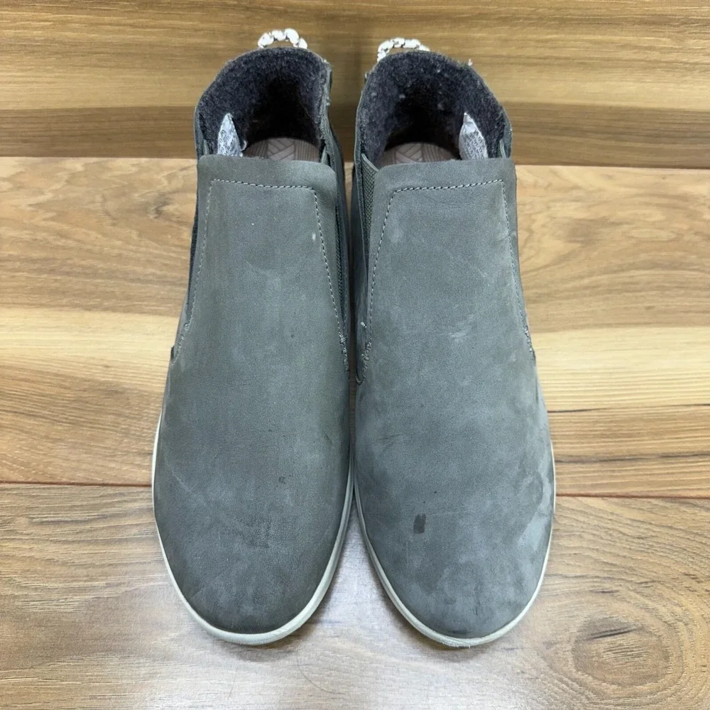 Olukai Womens Boots‎ Size 7.5 Gray Nubuck Comfort Slip On Sneakers HAWAI'ILOA